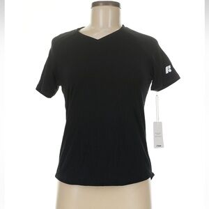 Forme Black V-Neck Short Sleeve Core posture correction Tee - Women